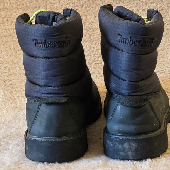 Timberland Kids 6" Puffer Winter Boots, US 7, Black - Picture 4 of 7